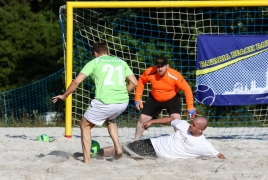 Oberschleißheim, Deutschland, 13.07.2018:Beachsoccer, B2BEACHSOCCER MünchenFoto: Christian Riedel / fotografie-riedel.net