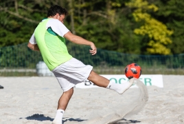 Oberschleißheim, Deutschland, 13.07.2018:Beachsoccer, B2BEACHSOCCER MünchenFoto: Christian Riedel / fotografie-riedel.net