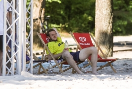 Oberschleißheim, Deutschland, 13.07.2018:Beachsoccer, B2BEACHSOCCER MünchenFoto: Christian Riedel / fotografie-riedel.net