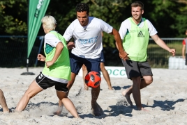 Oberschleißheim, Deutschland, 13.07.2018:Beachsoccer, B2BEACHSOCCER MünchenFoto: Christian Riedel / fotografie-riedel.net