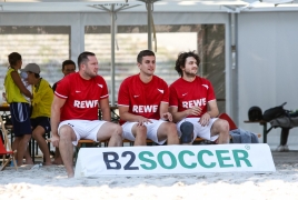 Oberschleißheim, Deutschland, 13.07.2018:Beachsoccer, B2BEACHSOCCER MünchenFoto: Christian Riedel / fotografie-riedel.net