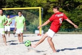 Oberschleißheim, Deutschland, 13.07.2018:Beachsoccer, B2BEACHSOCCER MünchenFoto: Christian Riedel / fotografie-riedel.net