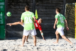 Oberschleißheim, Deutschland, 13.07.2018:Beachsoccer, B2BEACHSOCCER MünchenFoto: Christian Riedel / fotografie-riedel.net