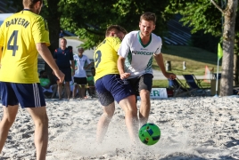 Oberschleißheim, Deutschland, 13.07.2018:Beachsoccer, B2BEACHSOCCER MünchenFoto: Christian Riedel / fotografie-riedel.net