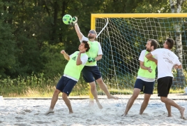 Oberschleißheim, Deutschland, 13.07.2018:Beachsoccer, B2BEACHSOCCER MünchenFoto: Christian Riedel / fotografie-riedel.net