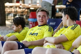 Oberschleißheim, Deutschland, 13.07.2018:Beachsoccer, B2BEACHSOCCER MünchenFoto: Christian Riedel / fotografie-riedel.net