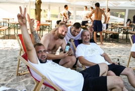 Oberschleißheim, Deutschland, 13.07.2018:Beachsoccer, B2BEACHSOCCER MünchenFoto: Christian Riedel / fotografie-riedel.net