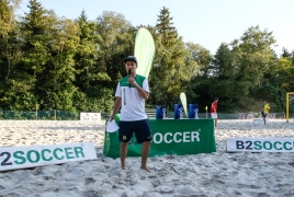 Oberschleißheim, Deutschland, 13.07.2018:Beachsoccer, B2BEACHSOCCER MünchenFoto: Christian Riedel / fotografie-riedel.net