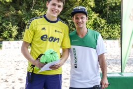 Oberschleißheim, Deutschland, 13.07.2018:Beachsoccer, B2BEACHSOCCER MünchenFoto: Christian Riedel / fotografie-riedel.net