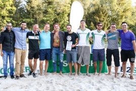 Oberschleißheim, Deutschland, 13.07.2018:Beachsoccer, B2BEACHSOCCER MünchenFoto: Christian Riedel / fotografie-riedel.net