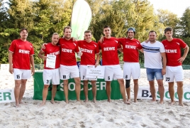 Oberschleißheim, Deutschland, 13.07.2018:Beachsoccer, B2BEACHSOCCER MünchenFoto: Christian Riedel / fotografie-riedel.net