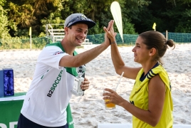 Oberschleißheim, Deutschland, 13.07.2018:Beachsoccer, B2BEACHSOCCER MünchenFoto: Christian Riedel / fotografie-riedel.net