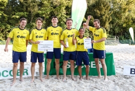 Oberschleißheim, Deutschland, 13.07.2018:Beachsoccer, B2BEACHSOCCER MünchenFoto: Christian Riedel / fotografie-riedel.net