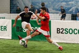 Erding, Deutschland, 23.02.2019:
Fußball, INDOOR B2SOCCER Erding

Foto: Christian Riedel / fotografie-riedel.net