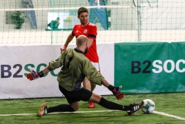 Erding, Deutschland, 23.02.2019:
Fußball, INDOOR B2SOCCER Erding

Foto: Christian Riedel / fotografie-riedel.net