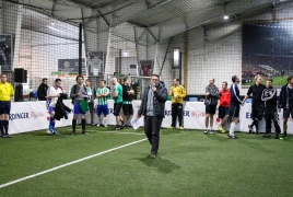 Unterföhring, Deutschland, 27.01.2018: Fußball, INDOOR B2SOCCER München Foto: Christian Riedel / fotografie-riedel.net