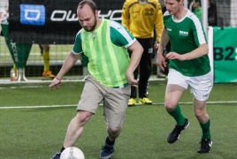 Unterföhring, Deutschland, 27.01.2018: Fußball, INDOOR B2SOCCER München Foto: Christian Riedel / fotografie-riedel.net