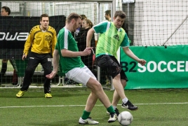 Unterföhring, Deutschland, 27.01.2018: Fußball, INDOOR B2SOCCER München Foto: Christian Riedel / fotografie-riedel.net