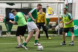 Unterföhring, Deutschland, 27.01.2018: Fußball, INDOOR B2SOCCER München Foto: Christian Riedel / fotografie-riedel.net