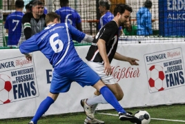 Unterföhring, Deutschland, 27.01.2018: Fußball, INDOOR B2SOCCER München Foto: Christian Riedel / fotografie-riedel.net