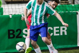 Unterföhring, Deutschland, 27.01.2018: Fußball, INDOOR B2SOCCER München Foto: Christian Riedel / fotografie-riedel.net