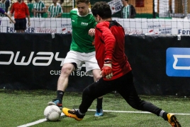 Unterföhring, Deutschland, 27.01.2018: Fußball, INDOOR B2SOCCER München Foto: Christian Riedel / fotografie-riedel.net