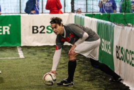 Unterföhring, Deutschland, 27.01.2018: Fußball, INDOOR B2SOCCER München Foto: Christian Riedel / fotografie-riedel.net