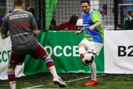 Unterföhring, Deutschland, 27.01.2018: Fußball, INDOOR B2SOCCER München Foto: Christian Riedel / fotografie-riedel.net