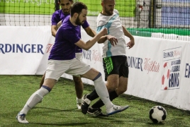 Unterföhring, Deutschland, 27.01.2018: Fußball, INDOOR B2SOCCER München Foto: Christian Riedel / fotografie-riedel.net