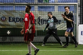 Unterföhring, Deutschland, 27.01.2018: Fußball, INDOOR B2SOCCER München Foto: Christian Riedel / fotografie-riedel.net