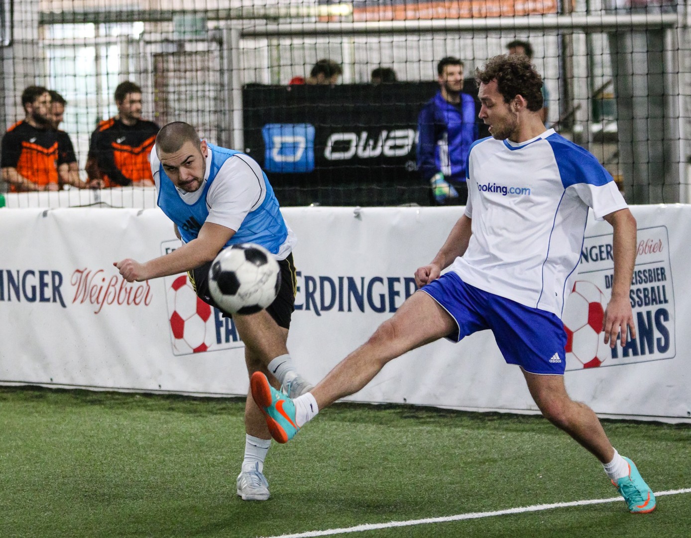 Unterföhring, Deutschland, 27.01.2018: Fußball, INDOOR B2SOCCER München Foto: Christian Riedel / fotografie-riedel.net