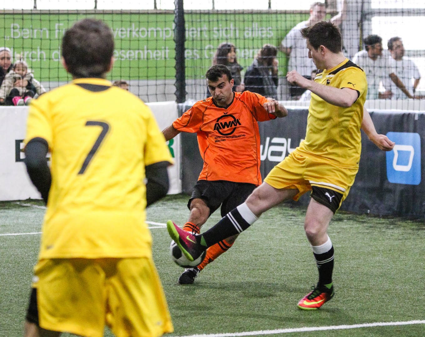 Unterföhring, Deutschland, 27.01.2018: Fußball, INDOOR B2SOCCER München Foto: Christian Riedel / fotografie-riedel.net