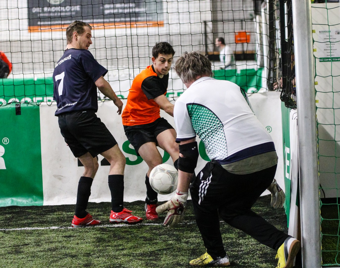 Unterföhring, Deutschland, 27.01.2018: Fußball, INDOOR B2SOCCER München Foto: Christian Riedel / fotografie-riedel.net