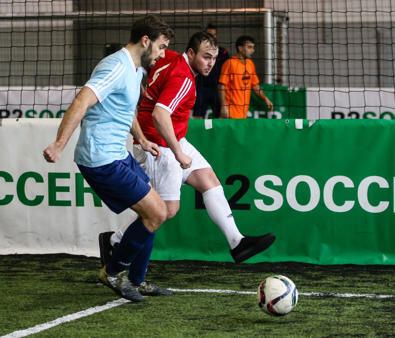 Unterföhring, Deutschland, 27.01.2018: Fußball, INDOOR B2SOCCER München Foto: Christian Riedel / fotografie-riedel.net