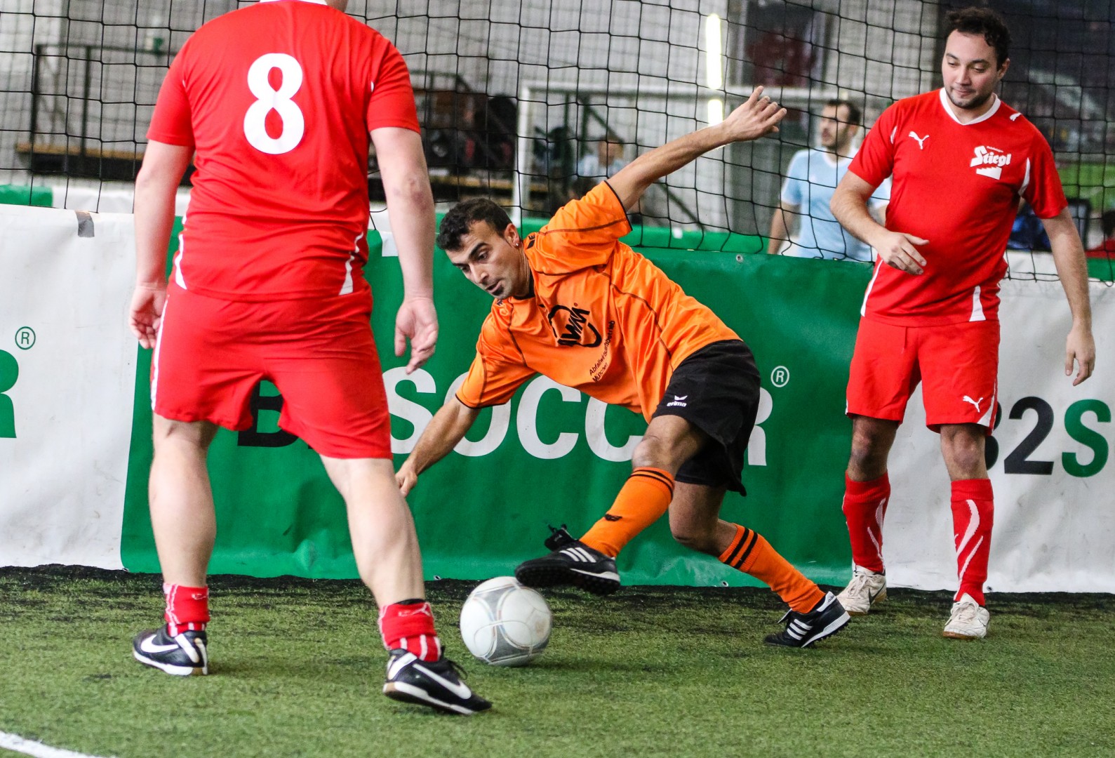 Unterföhring, Deutschland, 27.01.2018: Fußball, INDOOR B2SOCCER München Foto: Christian Riedel / fotografie-riedel.net