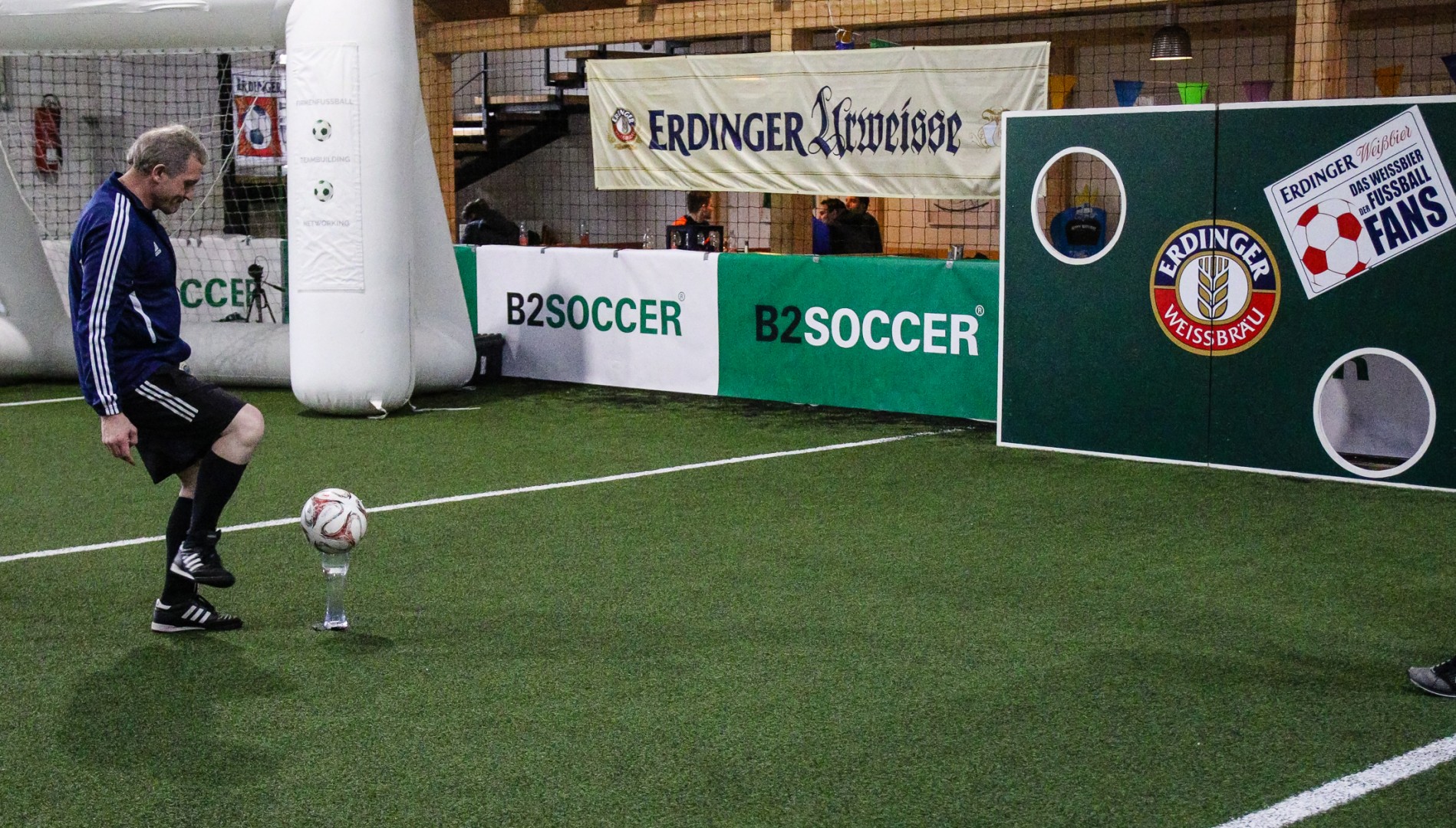 Unterföhring, Deutschland, 27.01.2018: Fußball, INDOOR B2SOCCER München Foto: Christian Riedel / fotografie-riedel.net