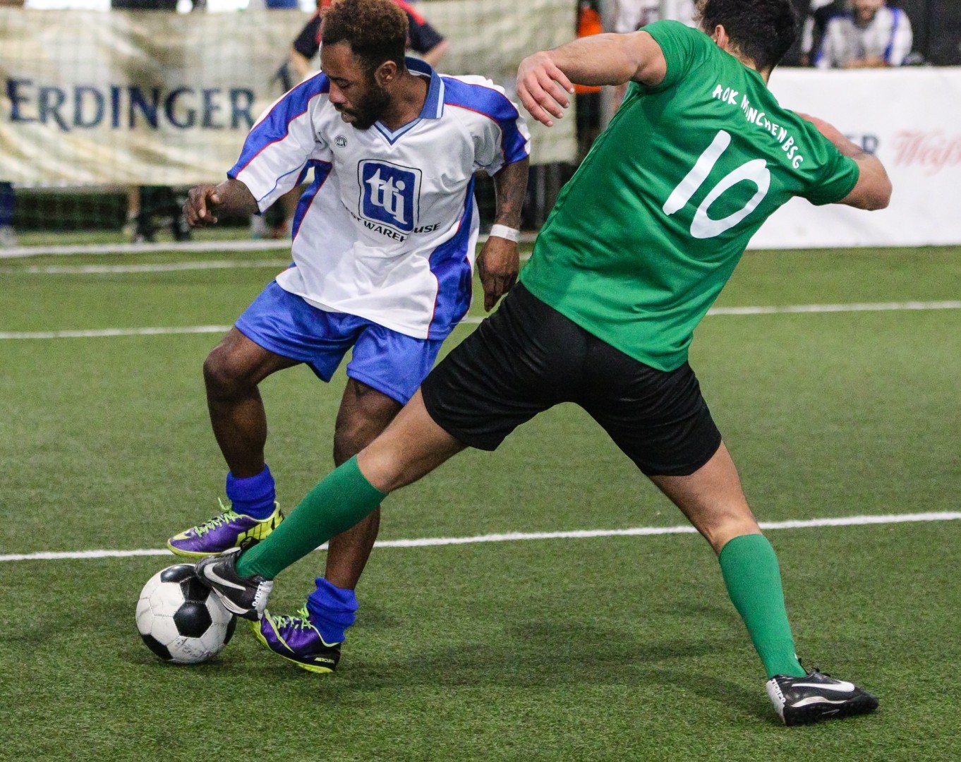 Unterföhring, Deutschland, 27.01.2018: Fußball, INDOOR B2SOCCER München Foto: Christian Riedel / fotografie-riedel.net