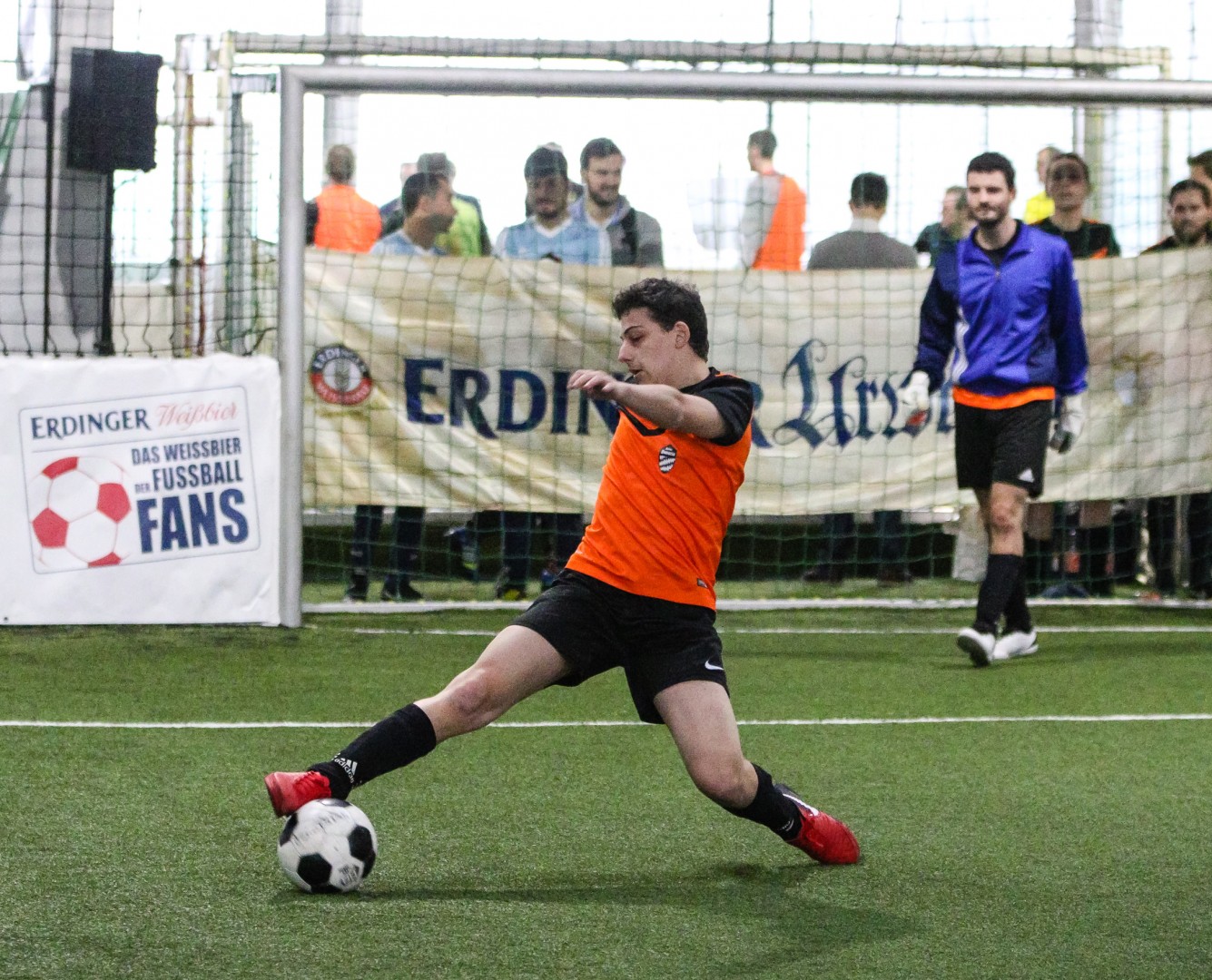 Unterföhring, Deutschland, 27.01.2018: Fußball, INDOOR B2SOCCER München Foto: Christian Riedel / fotografie-riedel.net