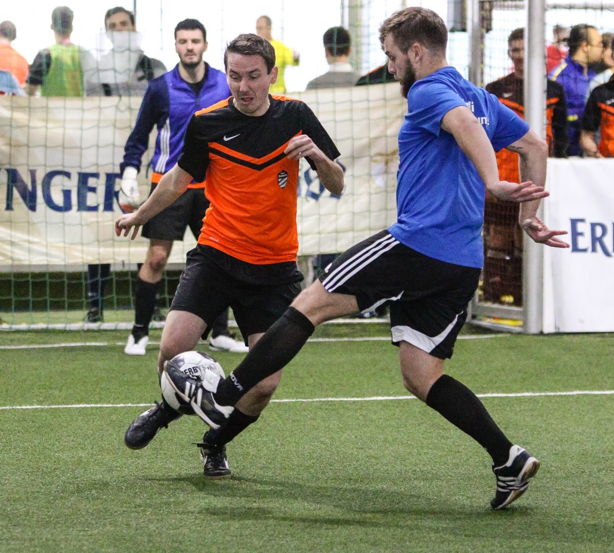 Unterföhring, Deutschland, 27.01.2018: Fußball, INDOOR B2SOCCER München Foto: Christian Riedel / fotografie-riedel.net
