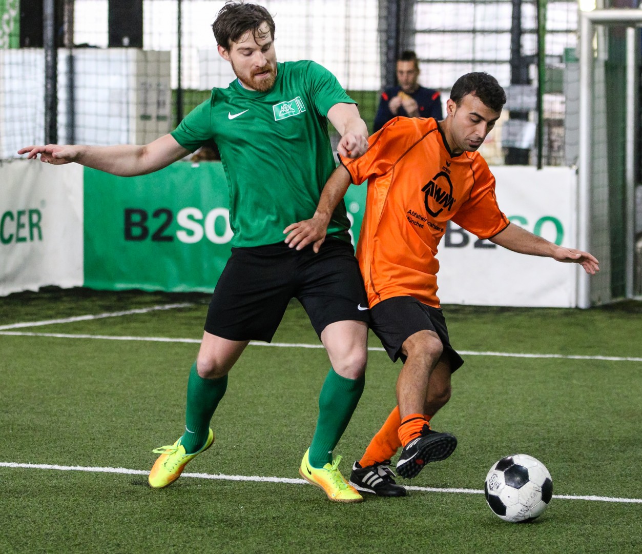 Unterföhring, Deutschland, 27.01.2018: Fußball, INDOOR B2SOCCER München Foto: Christian Riedel / fotografie-riedel.net