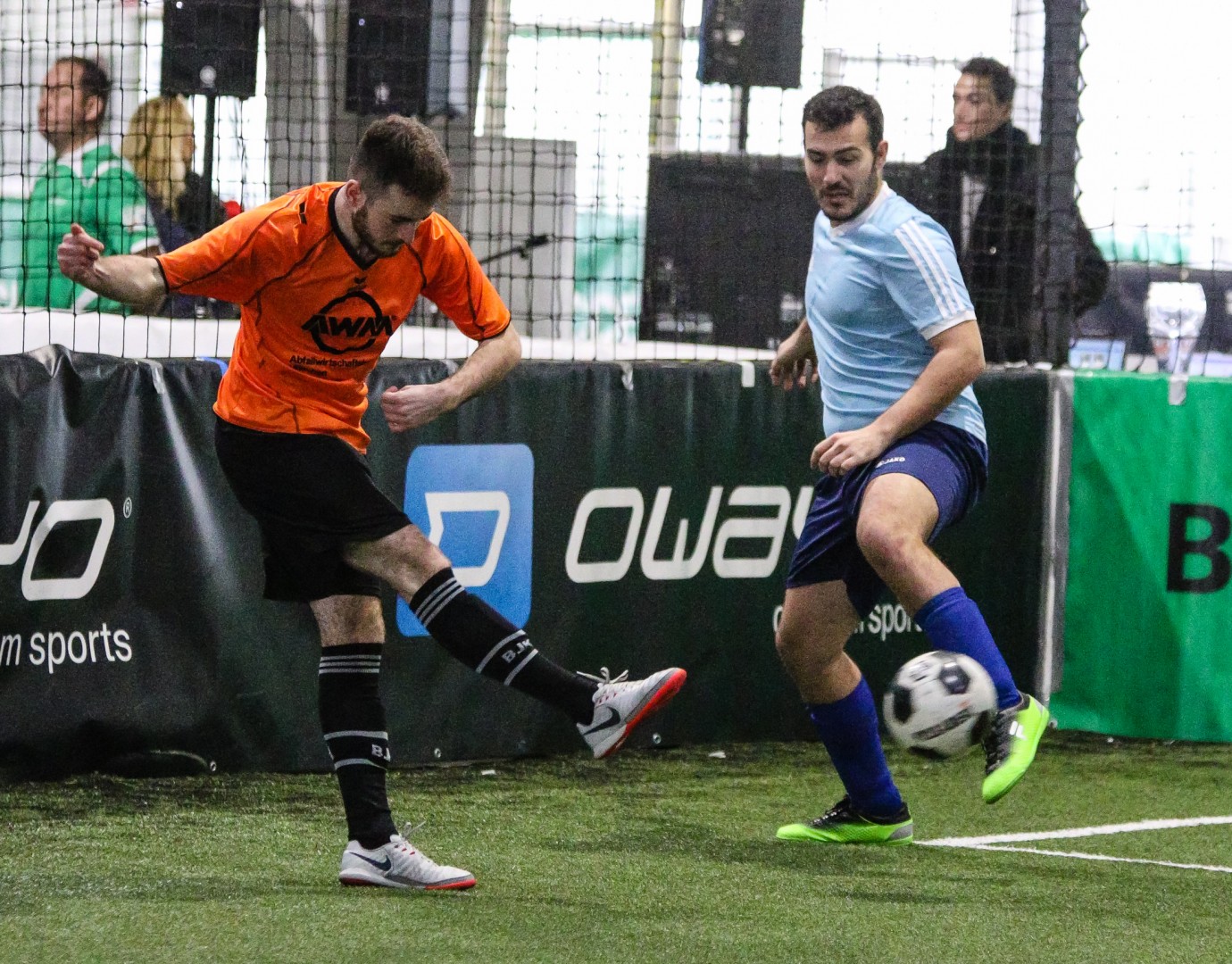 Unterföhring, Deutschland, 27.01.2018: Fußball, INDOOR B2SOCCER München Foto: Christian Riedel / fotografie-riedel.net