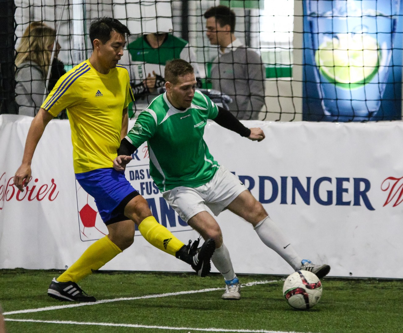 Unterföhring, Deutschland, 27.01.2018: Fußball, INDOOR B2SOCCER München Foto: Christian Riedel / fotografie-riedel.net