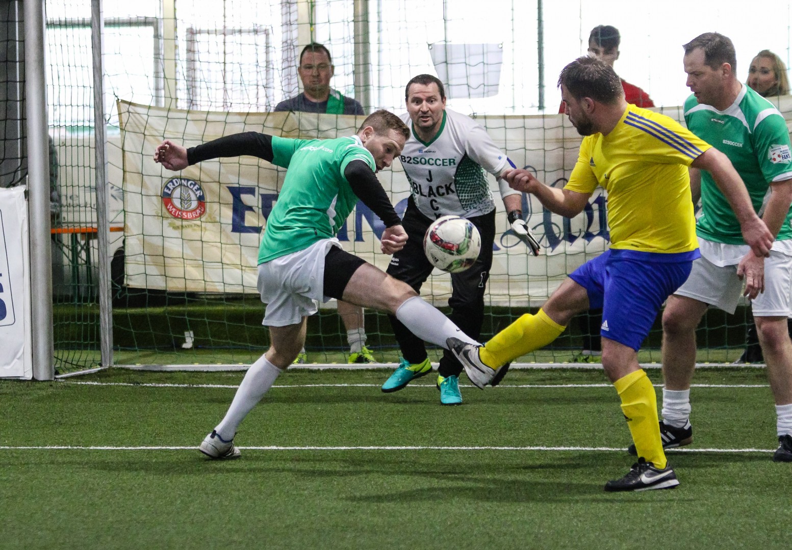 Unterföhring, Deutschland, 27.01.2018: Fußball, INDOOR B2SOCCER München Foto: Christian Riedel / fotografie-riedel.net