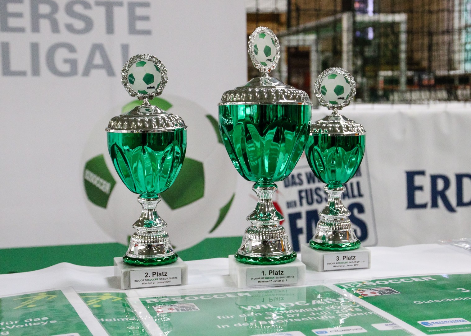 Unterföhring, Deutschland, 27.01.2018: Fußball, INDOOR B2SOCCER München Foto: Christian Riedel / fotografie-riedel.net