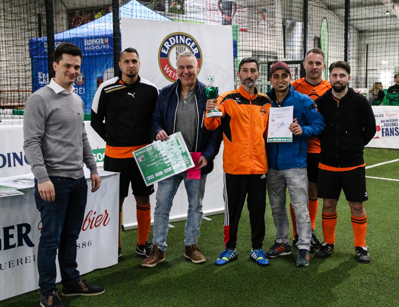 Unterföhring, Deutschland, 27.01.2018: Fußball, INDOOR B2SOCCER München Foto: Christian Riedel / fotografie-riedel.net