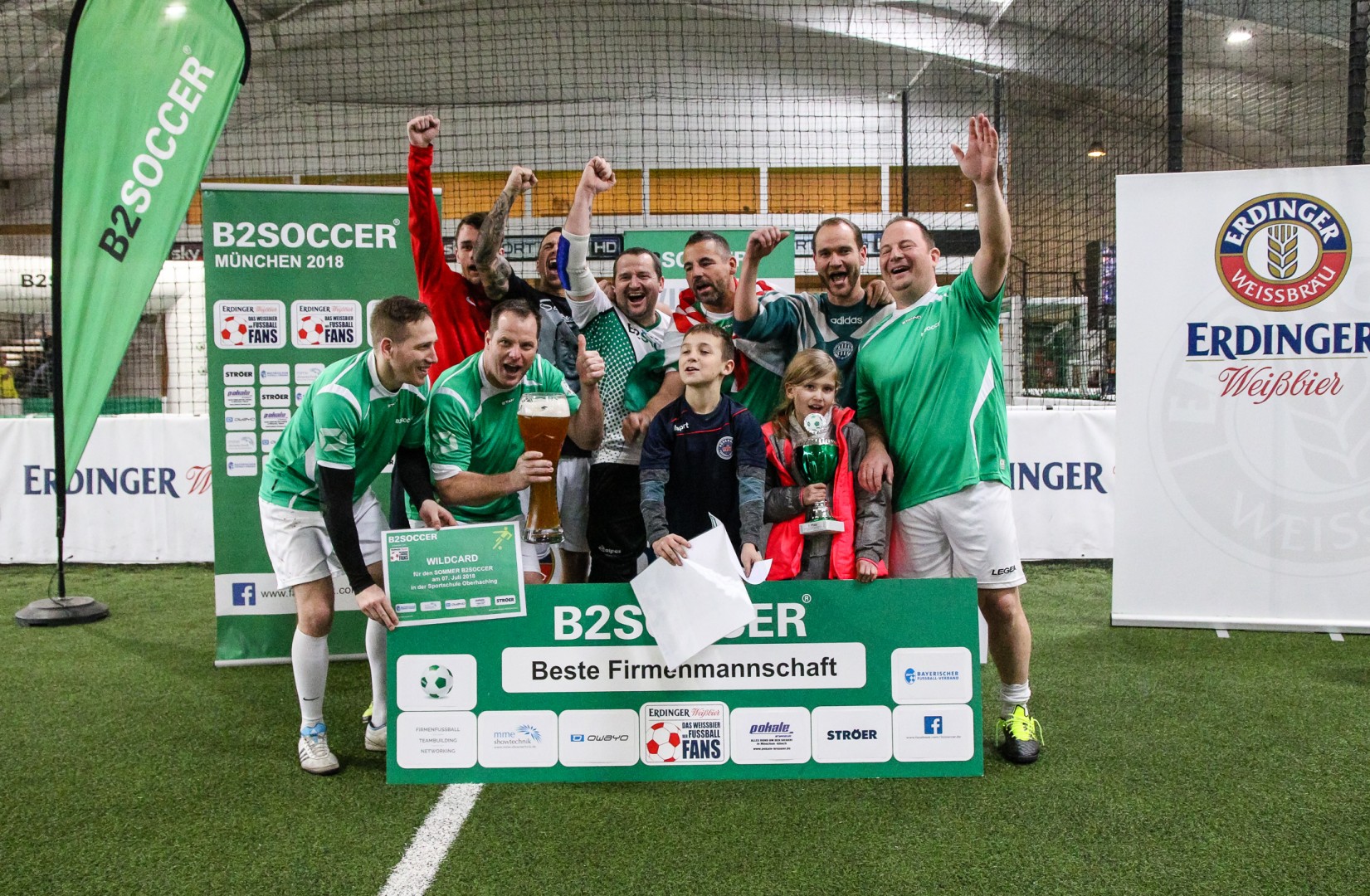 Unterföhring, Deutschland, 27.01.2018: Fußball, INDOOR B2SOCCER München Foto: Christian Riedel / fotografie-riedel.net