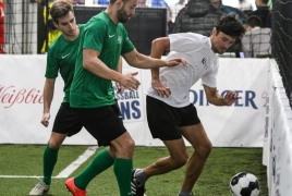 Unterföhring, Deutschland, 27.01.2018: Fußball, INDOOR B2SOCCER München Foto: Christian Riedel / fotografie-riedel.net