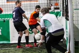 Unterföhring, Deutschland, 27.01.2018: Fußball, INDOOR B2SOCCER München Foto: Christian Riedel / fotografie-riedel.net