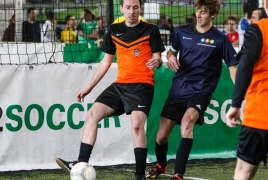 Unterföhring, Deutschland, 27.01.2018: Fußball, INDOOR B2SOCCER München Foto: Christian Riedel / fotografie-riedel.net