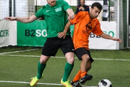 Unterföhring, Deutschland, 27.01.2018: Fußball, INDOOR B2SOCCER München Foto: Christian Riedel / fotografie-riedel.net